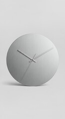  Minimal clock face without numbers isolated on background time mindfulness concept