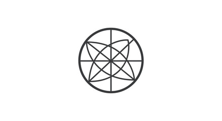 Geometric Shape Star Symbol Design.