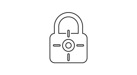 Padlock Icon Security Symbol Lock.