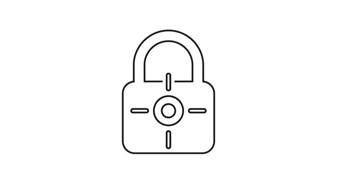 Padlock Icon Security Symbol Lock.