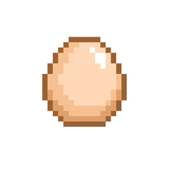 Pixel Art Egg Illustration