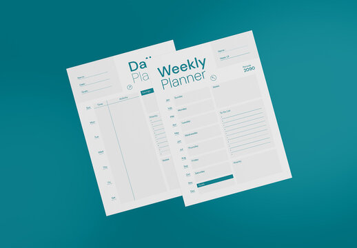 Tosca Minimalist Weekly Daily Planner