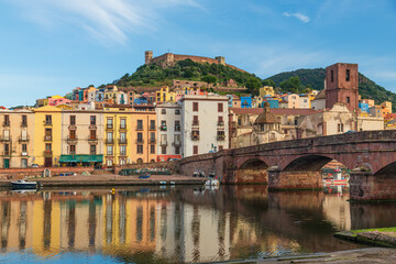 Obraz premium Italian Village of Bosa, Sardinia, Italy 