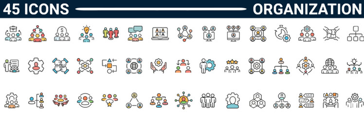Collection of various icons representing different concepts and organizations displayed together