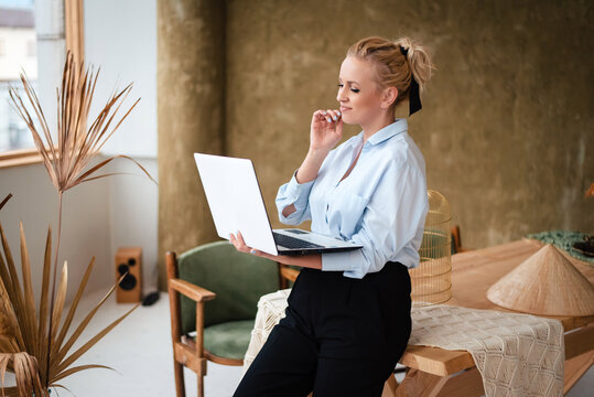 Woman Feeling Stressed At Work