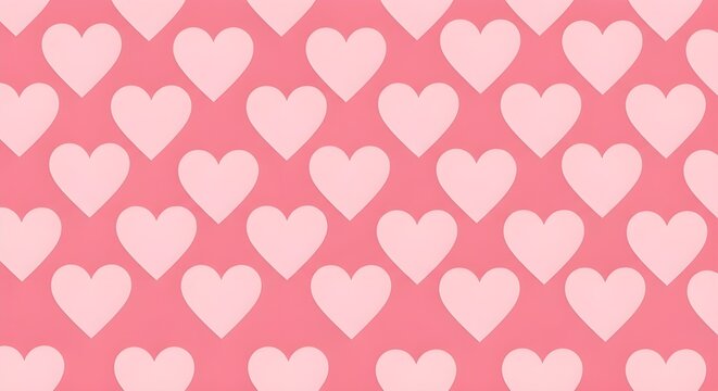 light pink hearts pattern