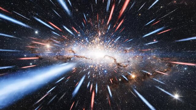 Cosmic explosion in space