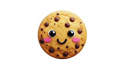 Fototapeta premium Cute Chocolate Chip Cookie Character