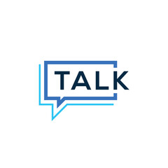 Fototapeta premium Word mark Talk Logo Design Inspiration