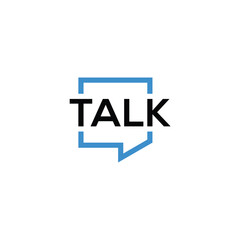 Obraz premium Word mark Talk Logo Design Inspiration