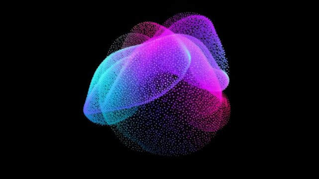 Wave particle digital splash array glitch sphere distortion datum technology cyberspace network business computer abstract futuristic information database programming software future