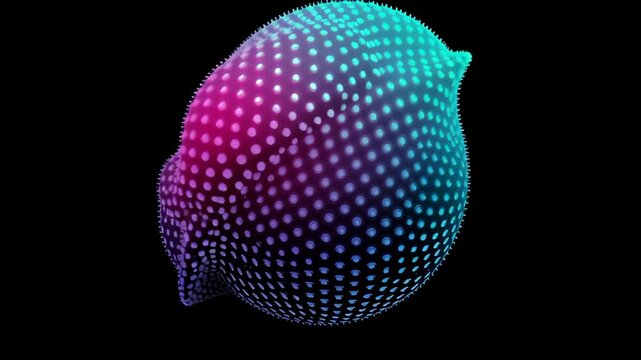 3d sphere wave particle digital splash array glitch distortion datum technology cyberspace network business computer abstract futuristic information database programming software future