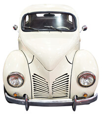 Vintage old car isolated on transparent