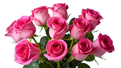 Elegant bouquet of pink roses arranged beautifully in a floral arrangement