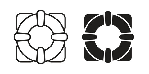 Life buoy icon. linear style sign for mobile concept and website ui design © Siyan