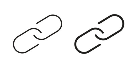 Fototapeta premium Link icon. linear style sign for mobile concept and website ui design
