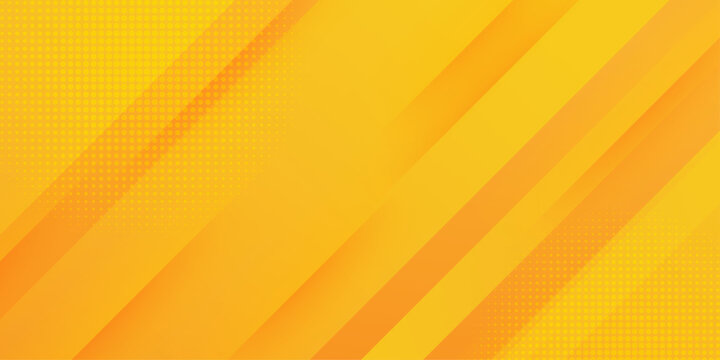 Abstract yellow square shape with futuristic concept background. Minimal orange background vector. Orange background suitable for ad posters banners social media covers events and various design works