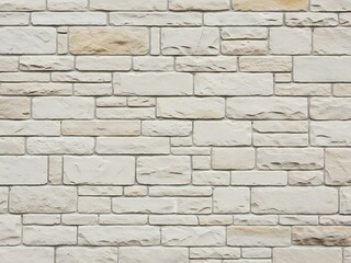 Obraz premium Elegant stone veneer wall with irregular blocks and varied neutral tones