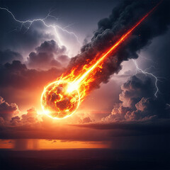 meteor falls to earth