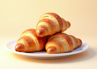 croissant on a plate