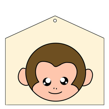 Ema monkey illustration
絵馬 猿 イラスト