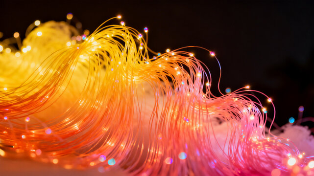 Fiber optic data flow for 5G network technology and digital connectivity