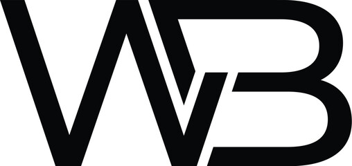 Letter WB monogram logo
