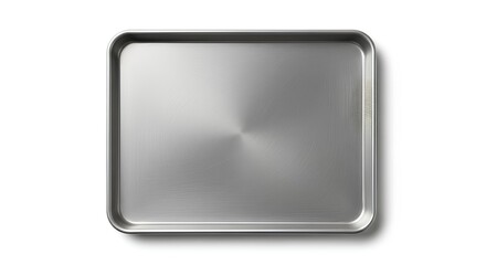 Shiny Metal Tray A Clean and Minimalist Kitchen Essential.