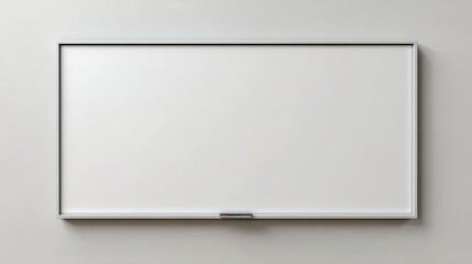Obraz premium Blank Whiteboard with Empty Copy Space in Horizontal Rectangular Billboard Mockup