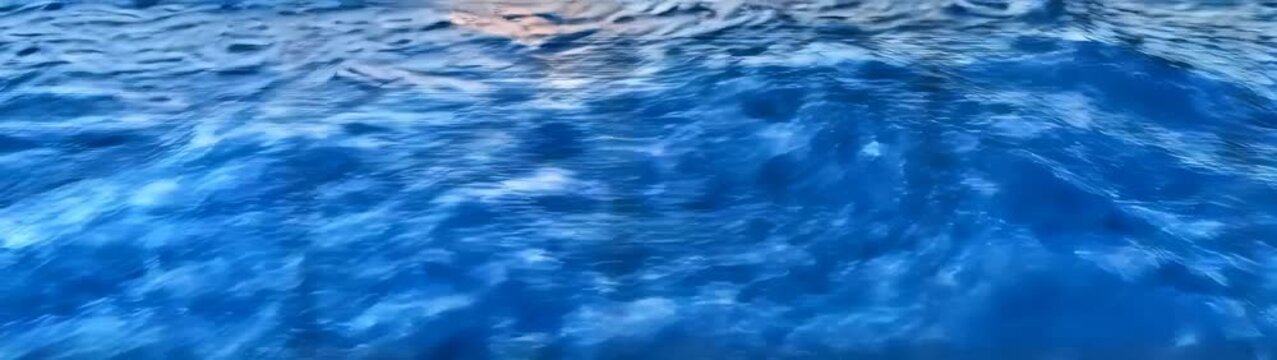 Calm waves crashing on the ocean