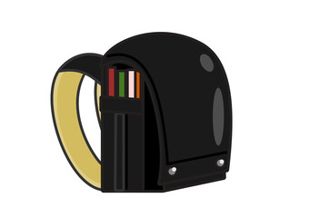 入学式・新一年生のイメージ 黒いランドセルのイラスト素材