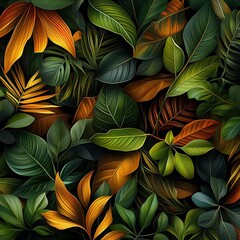 Vibrant leaves showcasing diverse colors.
