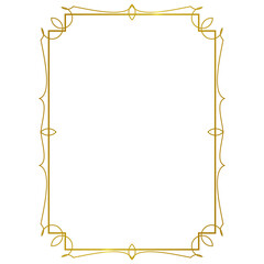 gold decorative border frame.eps