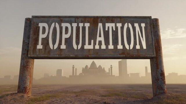 Sign for "population".