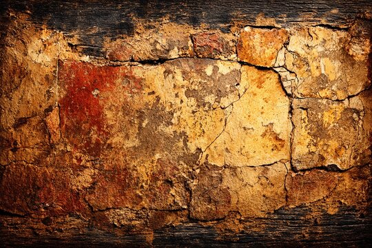 Rough Textured Background Reveals Earthy Tones and Ancient Beauty Generative AI