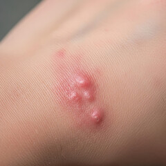 Fototapeta premium Skin Lesion on Hand