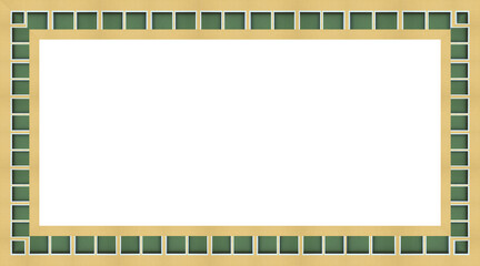 Heller rechteckiger freigestellter Bilderrahmen