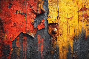 Vibrant Layers of Color and Texture Reveal Stories of a Forgotten Surface Generative AI