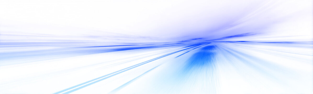 Ice-blue light streams curve sharply through a shadowed digital space. Layered glow gradients and motion blur amplify velocity and depth. The composition radiates sleek energy and motion power.