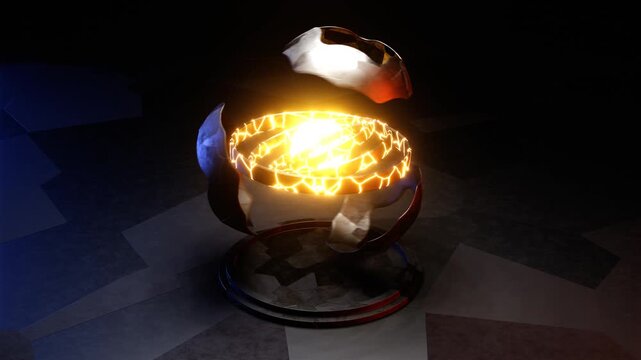 Seamless loop futuristic sci-fi environment with immersive atmosphere. For VR experiences, video games, tech product launches, music festival visuals, metaverse projects, cyberpunk content. 4K resolut
