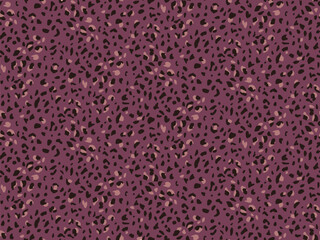 Fototapeta premium Seamless abstract leopard pattern with hand-drawn organic spots in neutral beige and brown tones. Modern, minimal animal print background for fashion, textiles, wallpaper, and packaging design.