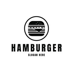 Hamburger Icon Logo Concept in Circular Frame