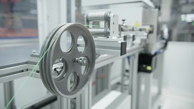 Turning of an automated winding unit for cutting temperature sensor cables