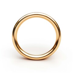 Golden ring, elegant, shiny, minimalist, circular