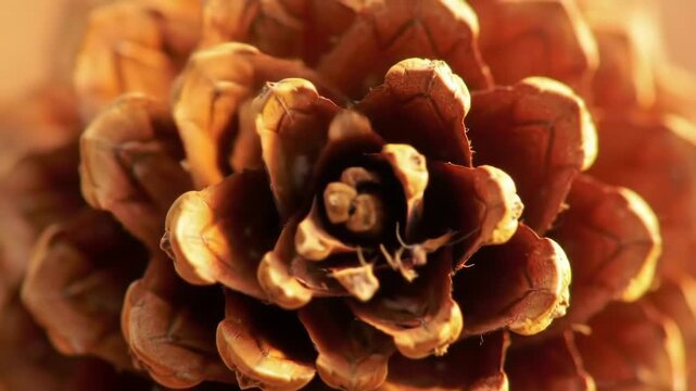 of woody seed structure center showing layered scales
