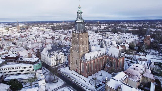 Winter Wonderland picturesque Holland city