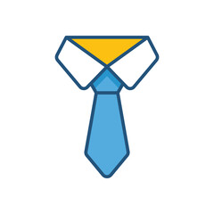 Necktie vector icon