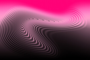Abstract pink and black rippled pattern with a sense of motion and fluid energy.