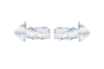 Digital png illustration of white arrows on transparent background