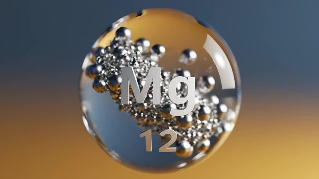 Magnesium element in glass sphere